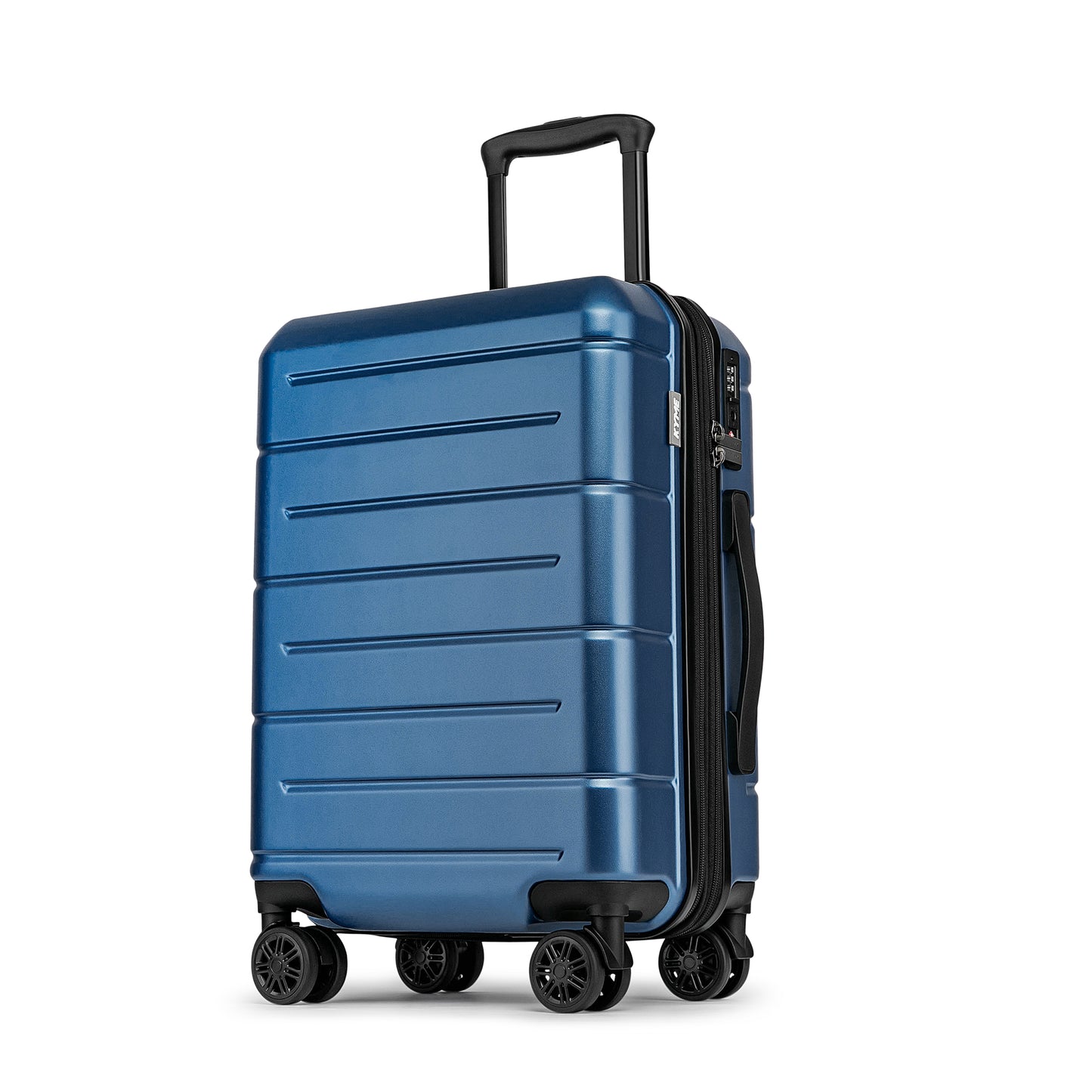 WEPLUS 20" Hardside Carry-on Luggage, Hardshell Suitcase with Divider Pockets, Four Multi-Directional Spinner Wheels, Scratch-Resistant Surface