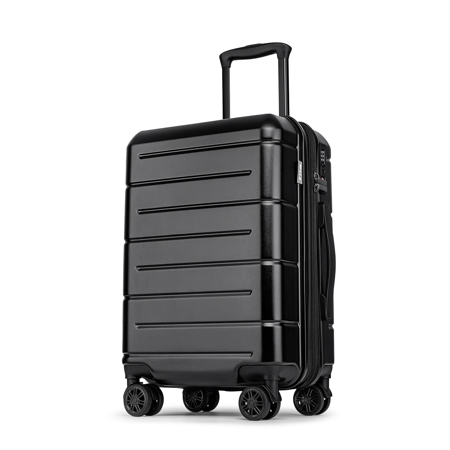 WEPLUS 20" Hardside Carry-on Luggage, Hardshell Suitcase with Divider Pockets, Four Multi-Directional Spinner Wheels, Scratch-Resistant Surface
