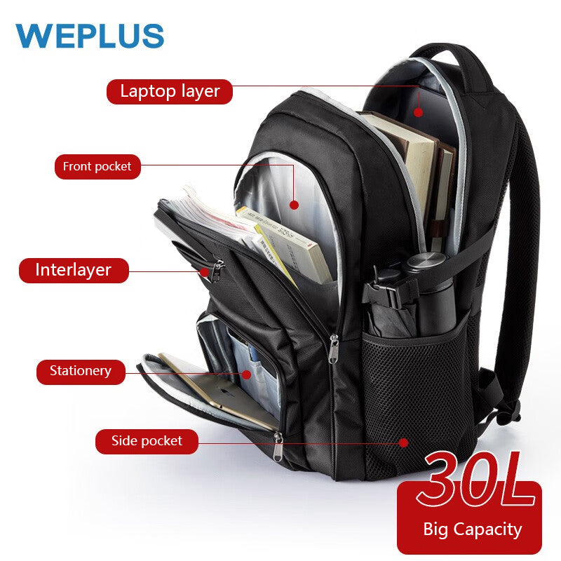 WEPLUS Backpack Men's Large-capacity Backpack New Computer Bag Function Travel Bag