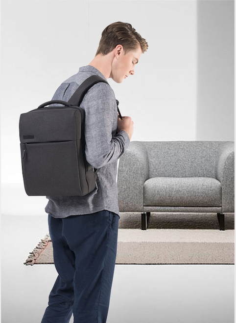 WEPLUS 1766 Large Capacity Shoulder Bag Men's Commute Laptop Backpack Business Style Water-resistant Travel Bag