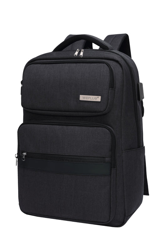 WEPLUS 1779 Large capacity shoulder bag men's commuter computer backpack business leisure college students schoolbag waterproof travel bag men's bag